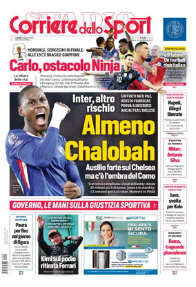 Cover of Corriere dello Sport (Nazionale)