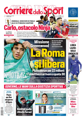 Cover of Corriere dello Sport (Roma)