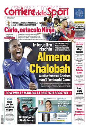 Cover of Corriere dello Sport