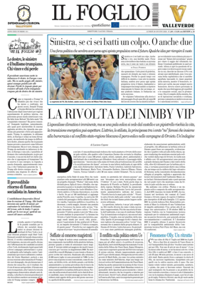 Cover of Il Foglio Quotidiano