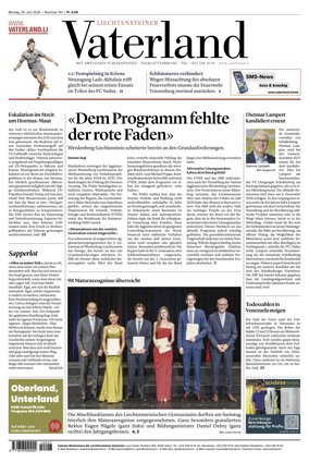 Cover of Liechtensteiner Vaterland