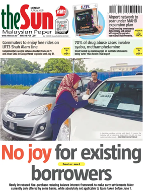 Cover of The Sun (Malaysia)
