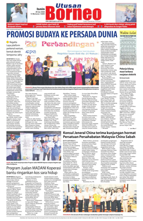 Cover of Utusan Borneo (Sabah)