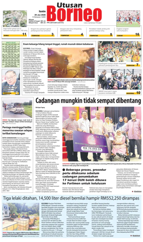 Cover of Utusan Borneo (Sarawak)