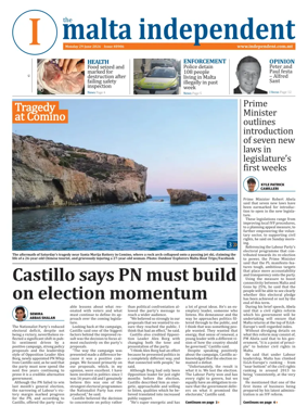 Cover of Malta Independent