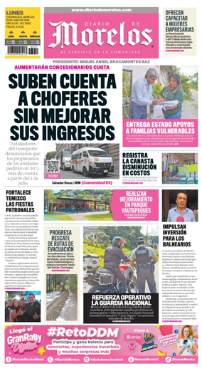 Cover of Diario de Morelos