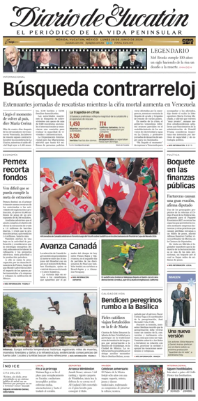 Cover of Diario de Yucatan