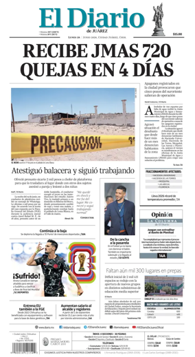 Cover of El Diario de Juarez