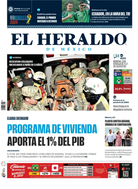 Cover of El Heraldo de Mexico