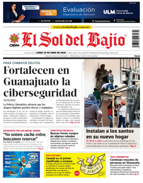 Cover of El Sol de Bajio