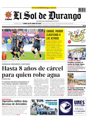 Cover of El Sol de Durango