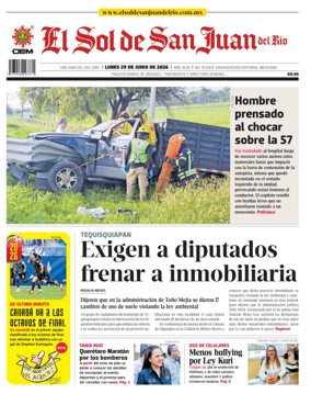 Cover of El Sol de San Juan del Rio