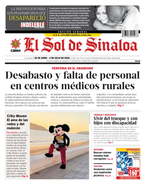 Cover of El Sol de Sinaloa