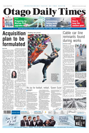 Cover of Otago Daily Times