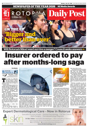 Cover of Rotorua Daily Post