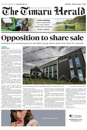 Cover of The Timaru Herald