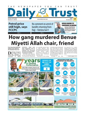 Cover of Daily Trust