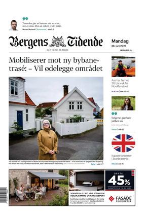 Cover of Bergens Tidende