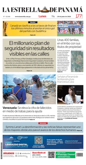 Cover of La Estrella de Panama