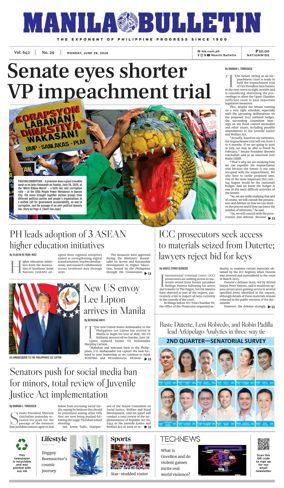Cover of Manila Bulletin