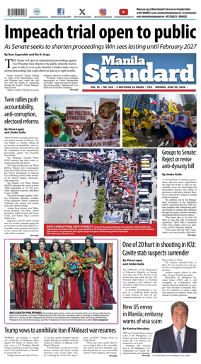 Cover of Manila Standard