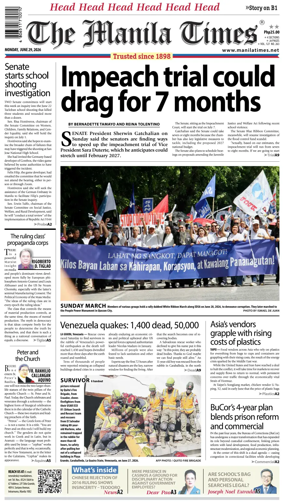 Cover of The Manila Times