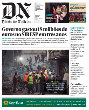 Cover of Diario de Noticias