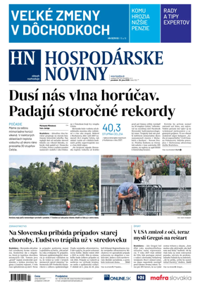 Cover of Hospodarske noviny