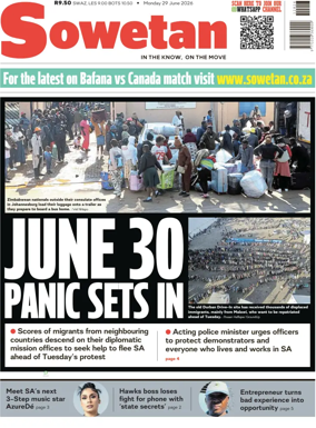 Cover of Sowetan