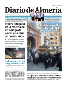 Cover of Diario de Almeria