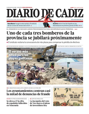 Cover of Diario de Cadiz