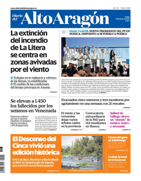 Cover of Diario del Alto Aragon