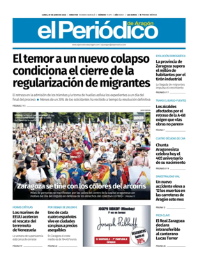 Cover of El Periodico Aragon
