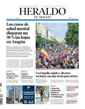 Cover of Heraldo de Aragon