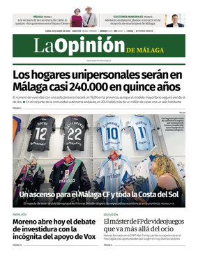 Cover of La Opinion de Malaga