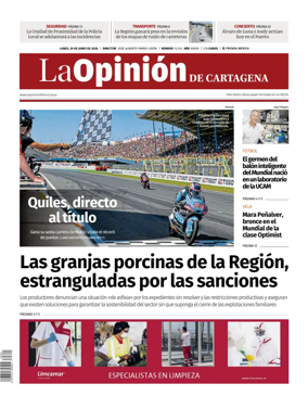 Cover of La Opinion de Murcia (Cartagena)