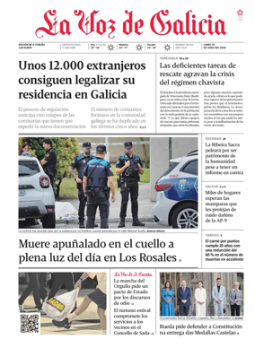 Cover of La Voz de Galicia (A Coruna)