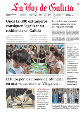 Cover of La Voz de Galicia (Arousa)