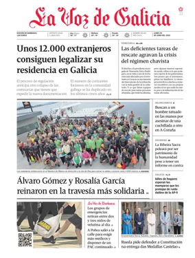 Cover of La Voz de Galicia (Barbanza)