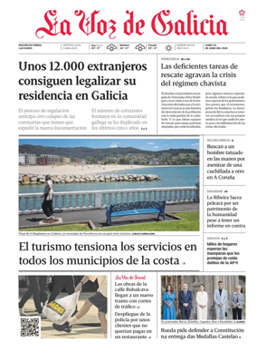Cover of La Voz de Galicia (Ferrol)