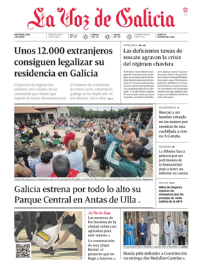 Cover of La Voz de Galicia (Monforte)