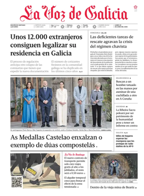 Cover of La Voz de Galicia (Santiago)