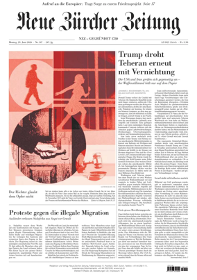 Cover of Neue Zurcher Zeitung