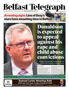 Cover of Belfast Telegraph