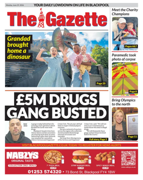 Cover of Blackpool Gazette
