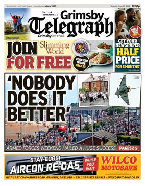 Cover of Grimsby Telegraph