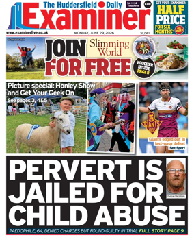 Cover of Huddersfield Daily Examiner