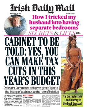 Cover of Irish Daily Mail