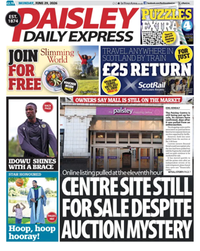 Cover of Paisley Daily Express