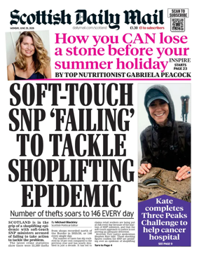Cover of Scottish Daily Mail